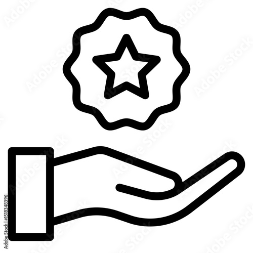 Branding icon in vector illustration