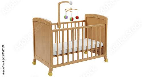 Isolated Baby Crib