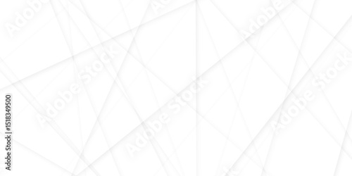 Abstract modern white and gray geometric lines vector background. Squares in bright light with soft shadows as pattern. with geometric line shapes Space design concept.