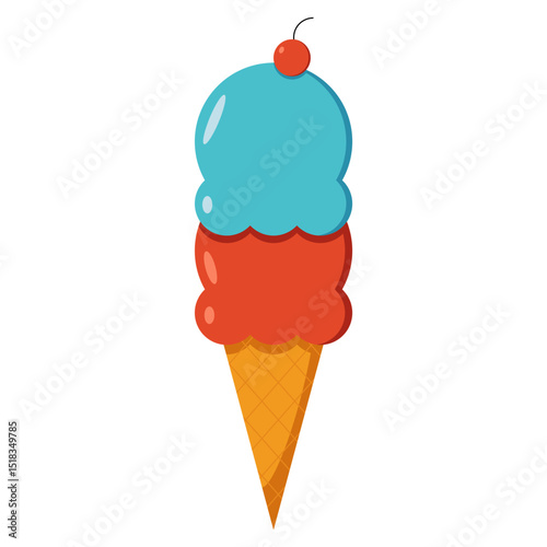 ice cream graphic print t-shirt, apparel, posters, background. Tasty frozen dessert. Summer graphic t shirt design
