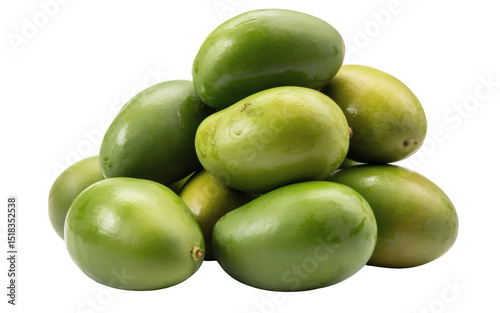 Wallpaper Mural A pile of unripe green mangoes fills the frame.  Torontodigital.ca