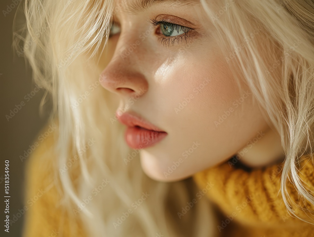 Naklejka premium woman with blonde hair 