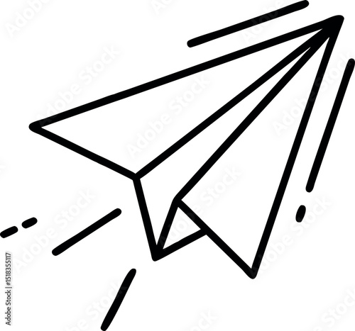 paper plane icon. Send message button. Email, letter or telegram vector illustration. Mail sign.
