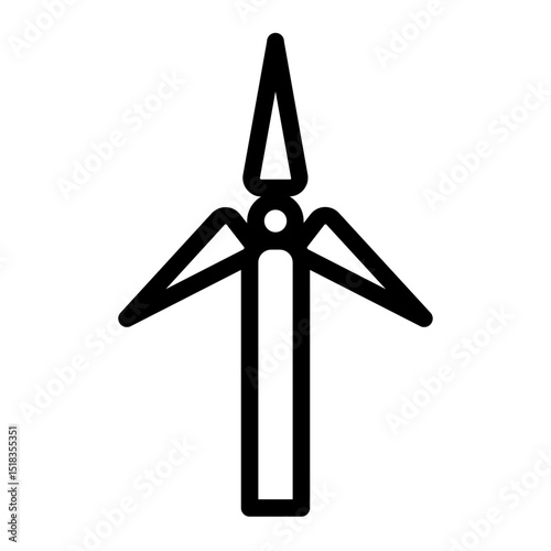 Wind Turbine Icon