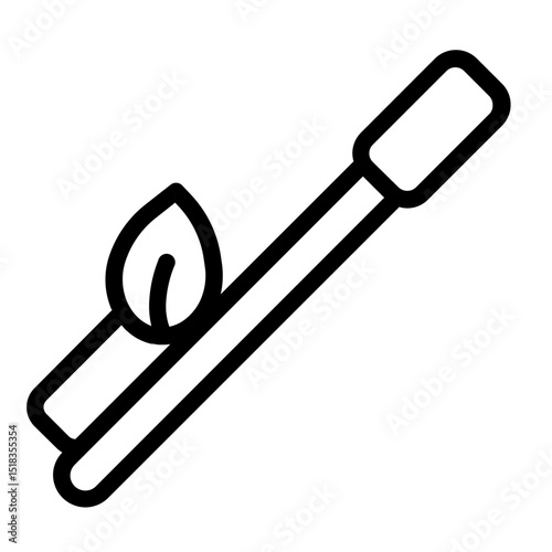 Bamboo Toothbrush Icon