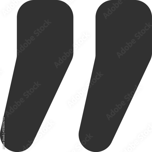Quotation marks encompassing text, signifying a direct quote, used in writing and literature to attribute words to a specific source, enhancing clarity and credibility