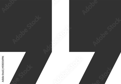 Quotation marks framing a text section, emphasizing a statement, or highlighting a specific passage, signifying quoted speech or borrowed words