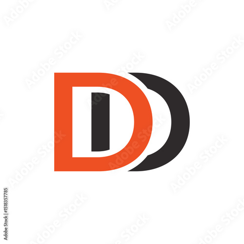 Abstract Initial Letter D Logo Design.