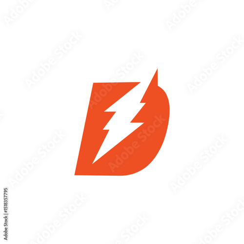 Abstract Initial Letter D Logo Design.