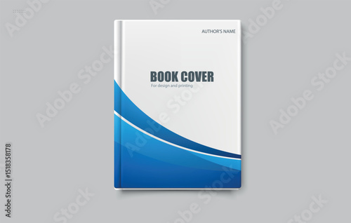 Abstract blue geometric modern annual report flyer Brochure leaflet, the presentation cover, magazine advertising. cover with an abstract background. Fully customizable and print-ready layout.