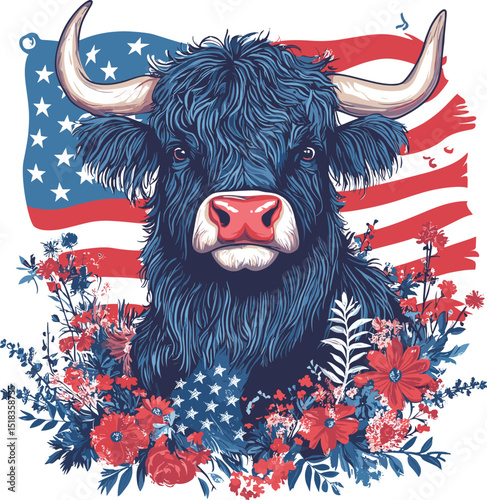red bull with horns