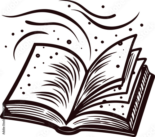 open-book-with-wind-blown-pages----.eps
