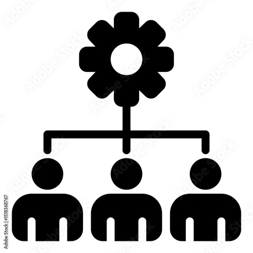 Teamwork Glyph Icon