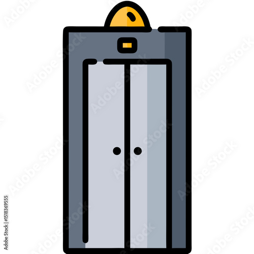 Modern Elevator Icon: Symbol of Vertical Transportation