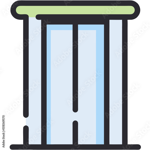 Modern Elevator Icon: Symbol of Vertical Transportation