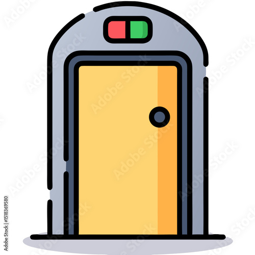 Modern Elevator Icon: Symbol of Vertical Transportation