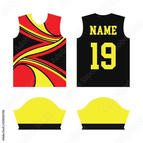 Jersey design sublimation, t shirt Premium geometric pattern Incredible Vector collection