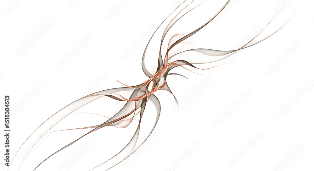 Obraz premium Abstract smoke on white forms a beautiful, colorful, fractal feather design, perfect for illustrating the art of fly fishing