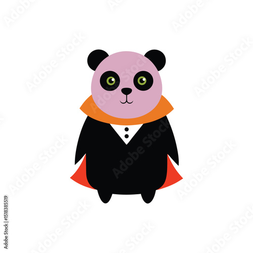 Halloween panda vector