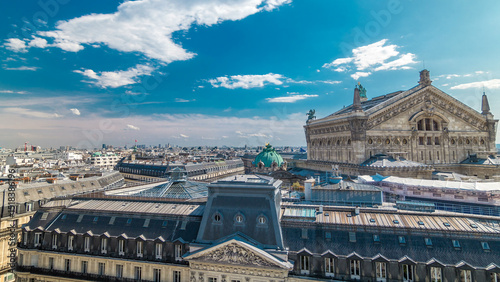 Wallpaper Mural Top view of Palais or Opera Garnier The National Academy of Music timelapse in Paris, France. Torontodigital.ca