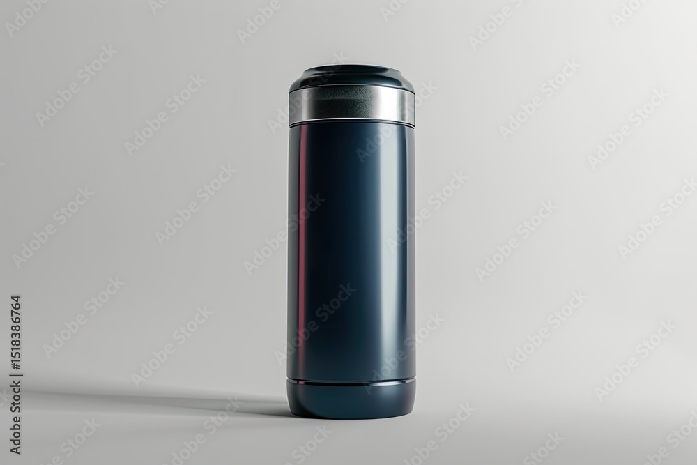 Sharp Picture of Thermos on White Background 3D Rendering Illustration Sharp Picture of Thermos on White Background 3D Rendering Illustration