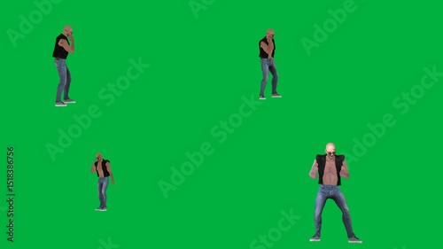  man jeans t - shirt dancing green screen man black shirt dancing green screen man dancing green screen man standing front green screen man black shirt dancing green screen man is...