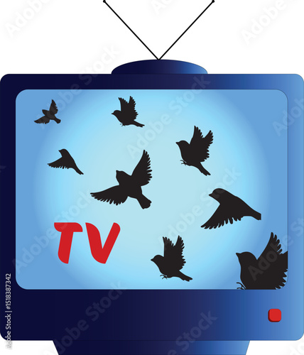 TV, birds,  TV show, 
TV channel