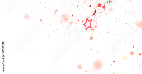 stars gold modern frame in 3d