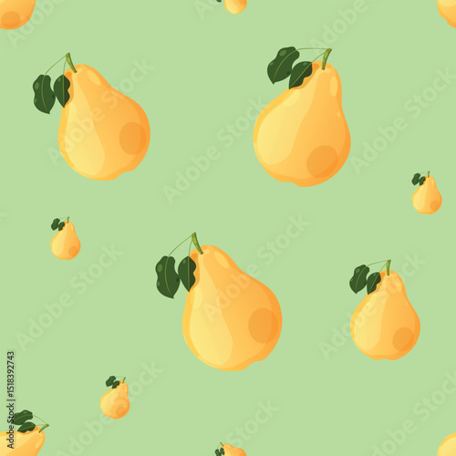  print, children's clothing design, illustration, picture for dishes, pears, 
clothing print, print for fabric, print for packaging, 