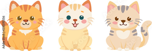 a set of funny cats