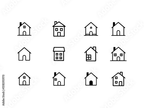 Mega house home icon pack collection
