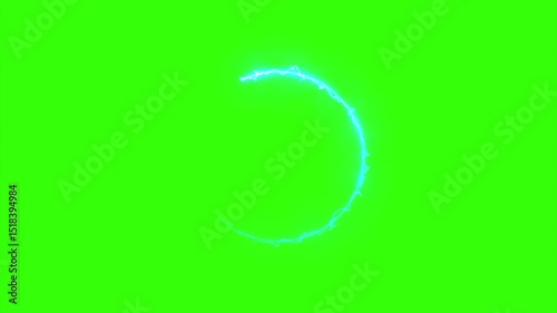 a green screen with circles in the middle