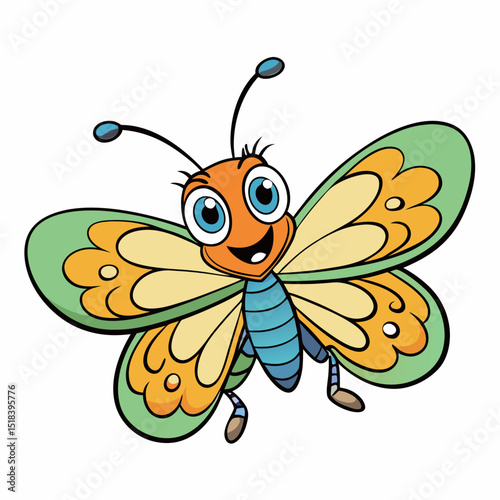 butterfly on white background