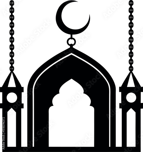 Mosque vector mosque logo islamic ramadan template islamic muslim story template ramadan islamic
