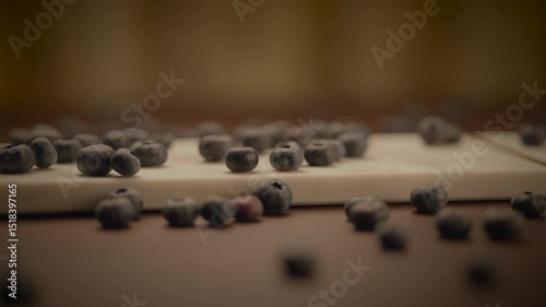A dazzling graphic arrangement of blueberries