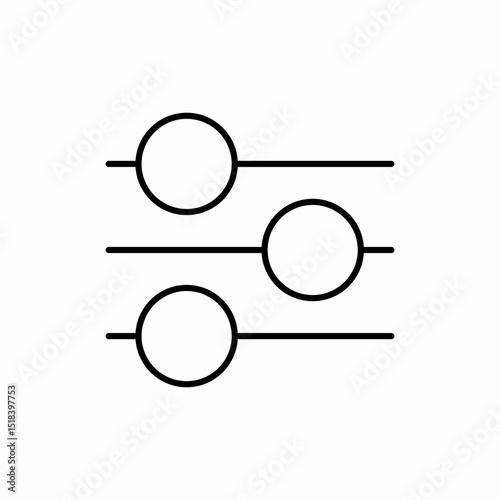 Toggle switch security icon vector sign