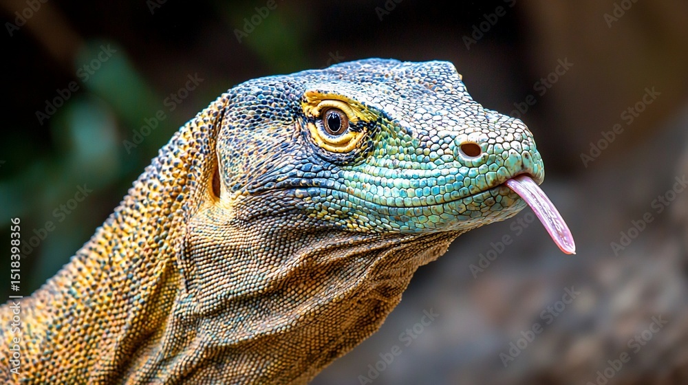 Fototapeta premium Close-up Komodo Dragon Head
