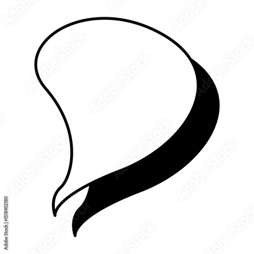 Comic book speech bubble, great design for any purposes. Sticker design. Vector illustration