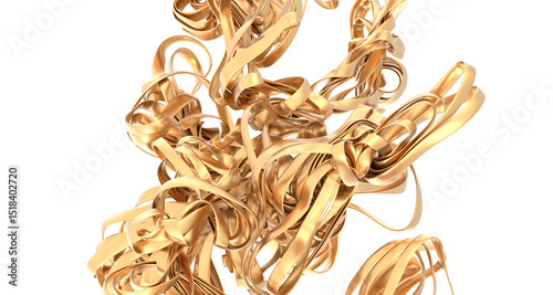 Shiny yellow leaf gold foil...