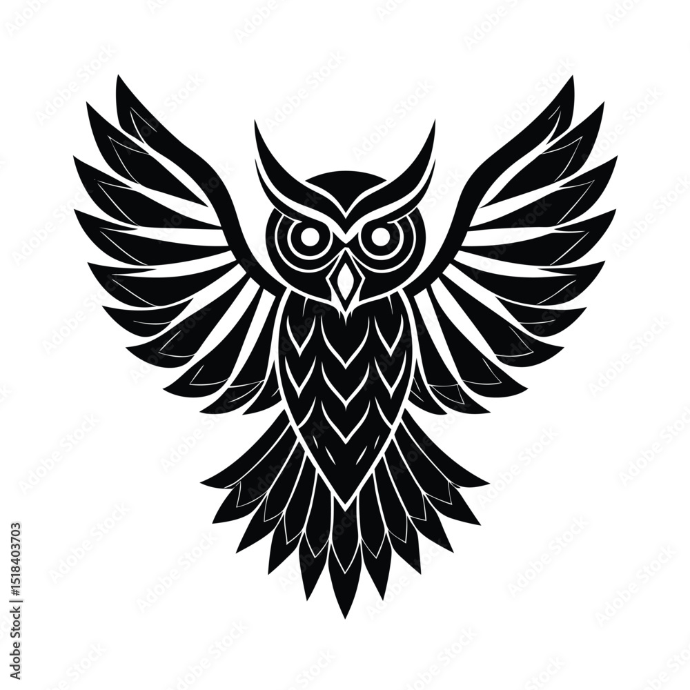 Obraz premium bird logo silhouette vector illustration