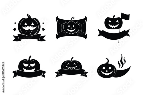 halloween funny banner silhouette designs for spooky party celebration decor and seasonal art