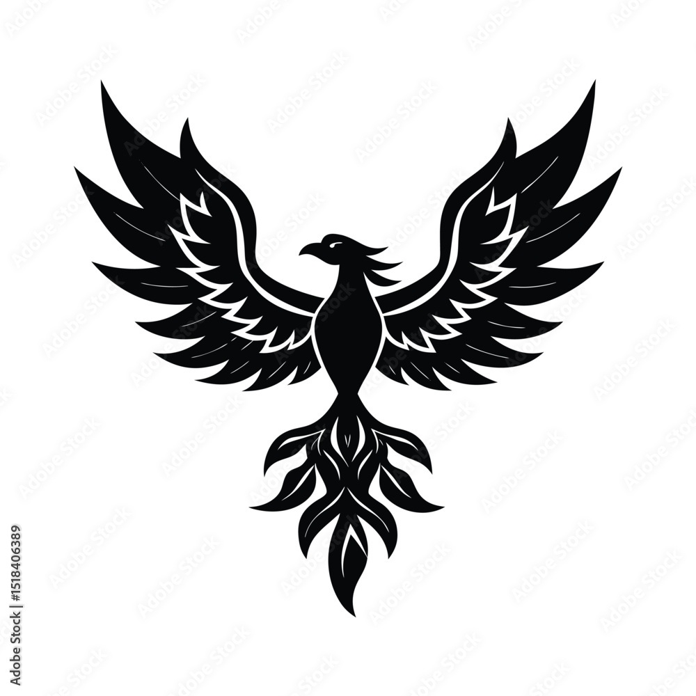 Obraz premium bird logo silhouette vector illustration