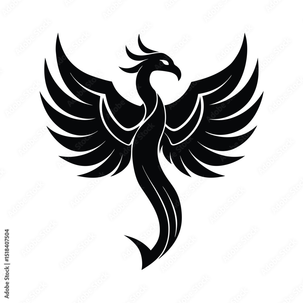 Obraz premium bird logo silhouette vector illustration