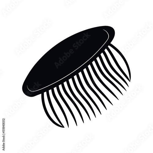 sea animal silhouette vector illustration