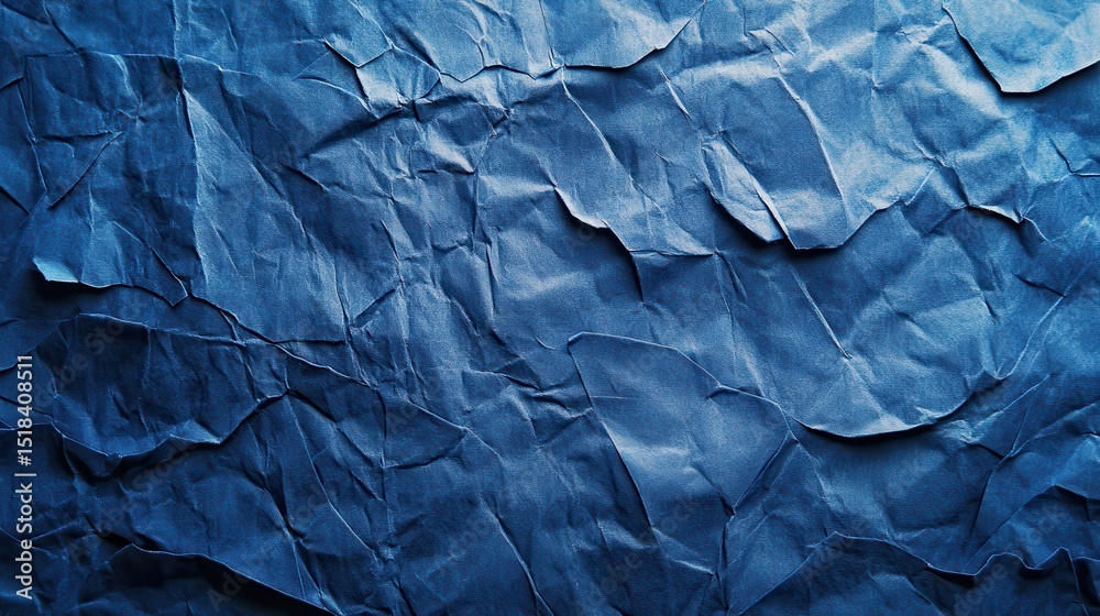 Fototapeta premium Abstract blue paper texture surface background.
