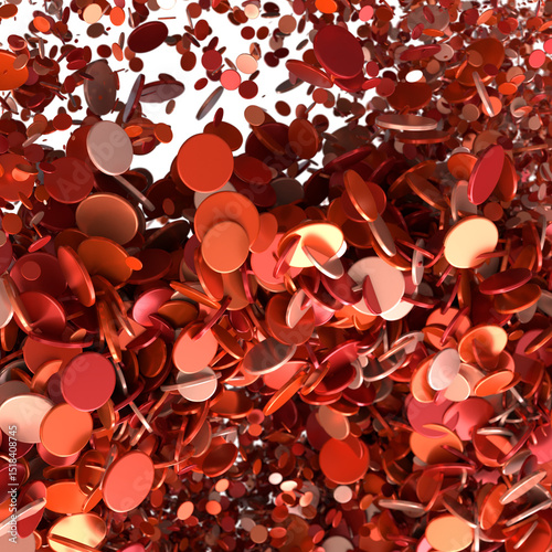 Abstract Red and Orange Cir...