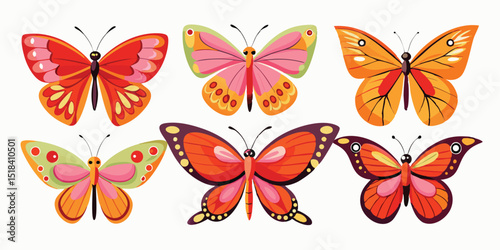 Bild auf Leinwand a set of Pure Drift Butterfly, Zen Hover Butterfly, Breeze Loop Butterfly, Flick