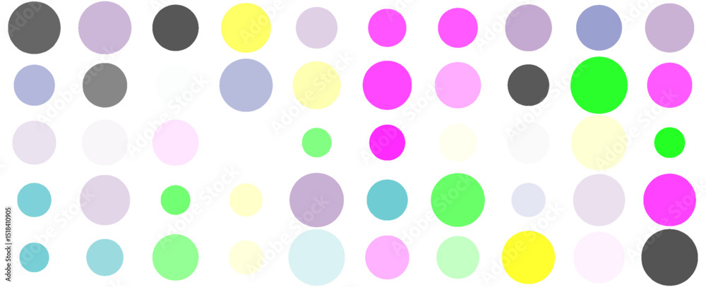 Playful abstract pattern of multicolored pastel and neon circles on white background. Ideal for kids' themes, party decor, and modern graphic design Playful abstract pattern of multicolored pastel and neon circles on white background. Ideal for kids' themes, party decor, and modern graphic design