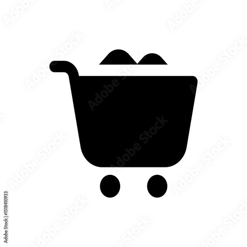 Illustration of a black square with rounded corners containing a white plus sign in the center view