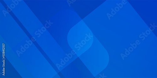 Abstract blue background with glowing geometric lines. Modern blue gradient square shape design.